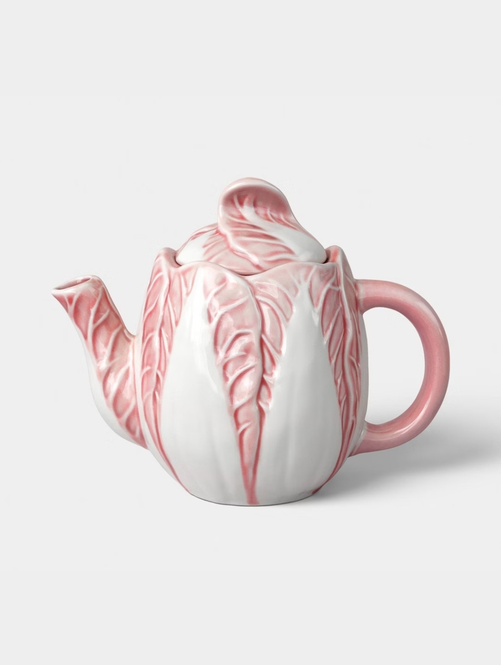 Threshold NWT 34oz Stoneware Radicchio Teapot With Lid In Pink/Cream